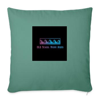 synthwave - Housse de coussin décorative 45 x 45 cm - vert sapin - Devant