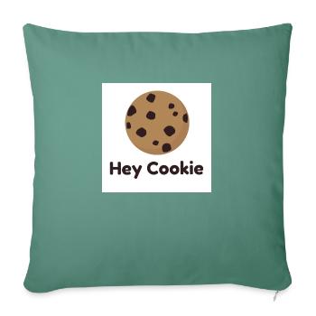 Hey Cookie - Sofa pillowcase 17,3'' x 17,3'' (45 x 45 cm) - cypress green - Front