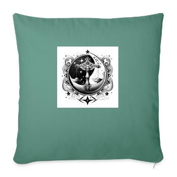 Balance ying yang - Sofa pillowcase 17,3'' x 17,3'' (45 x 45 cm) - cypress green - Front