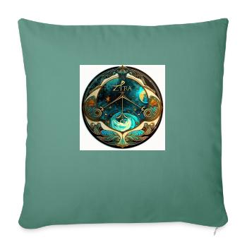 Surreal Balance - Sofa pillowcase 17,3'' x 17,3'' (45 x 45 cm) - cypress green - Front