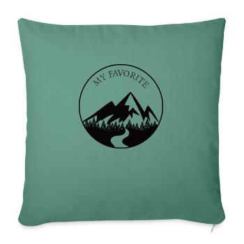 Mountaineer - My Favorite - Sofa pillowcase 17,3'' x 17,3'' (45 x 45 cm) - cypress green - Front