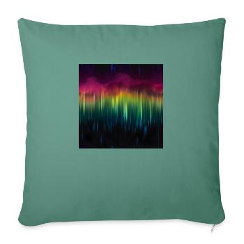 Aurora Symphony: Kollektion der Nordlichter - Sofakissenbezug 45 x 45 cm - Tanngrün - Vorne