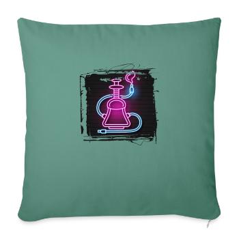 sommer strand strand retro meer neon licht eng - Sofakissenbezug 45 x 45 cm - Tanngrün - Vorne