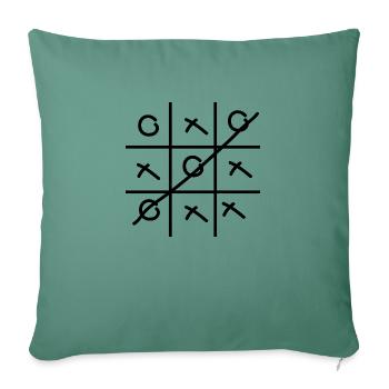 Boardgame Chess Backgammon Game Night - Sofa pillowcase 17,3'' x 17,3'' (45 x 45 cm) - cypress green - Front