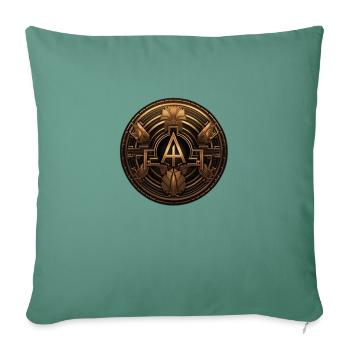 Art deco design - Sofa pillowcase 17,3'' x 17,3'' (45 x 45 cm) - cypress green - Front