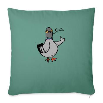 Coo / Cool Pigeon - Sofa pillowcase 17,3'' x 17,3'' (45 x 45 cm) - cypress green - Front