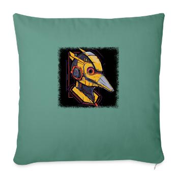 Sayings skateboard Scary Statement Happy Quote - Sofa pillowcase 17,3'' x 17,3'' (45 x 45 cm) - cypress green - Front