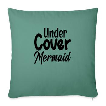 Under Cover Mermaid - Sofa pillowcase 17,3'' x 17,3'' (45 x 45 cm) - cypress green - Front