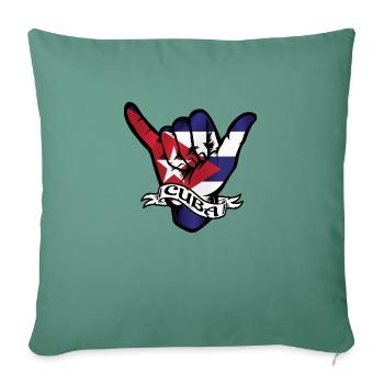 Cuba Shaka - Housse de coussin décorative 45 x 45 cm - vert sapin - Devant