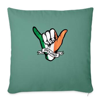 Irlande Shaka - Housse de coussin décorative 45 x 45 cm - vert sapin - Devant