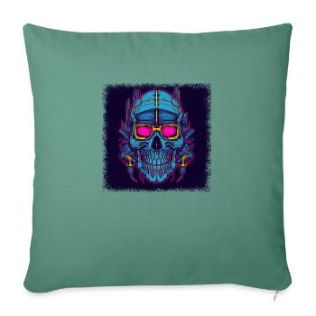 Death Baby Skeleton Tshirts - Sofa pillowcase 17,3'' x 17,3'' (45 x 45 cm) - cypress green - Front