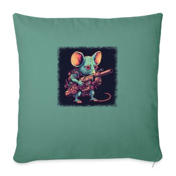 corpse cottondrawstringbag its alright animal - Sofa pillowcase 17,3'' x 17,3'' (45 x 45 cm) - cypress green - Front