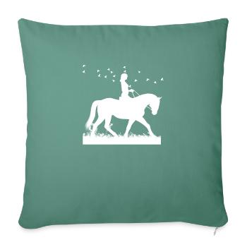 Horseman - Sofa pillowcase 17,3'' x 17,3'' (45 x 45 cm) - cypress green - Front