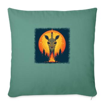 birthday present giraffe nursery quote giraffe - Sofa pillowcase 17,3'' x 17,3'' (45 x 45 cm) - cypress green - Front