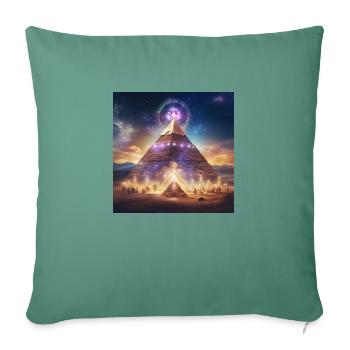 Pyramid - Sofa pillowcase 17,3'' x 17,3'' (45 x 45 cm) - cypress green - Front