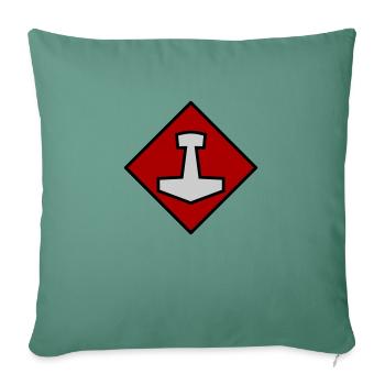 Mjölnir - Housse de coussin décorative 45 x 45 cm - vert sapin - Devant