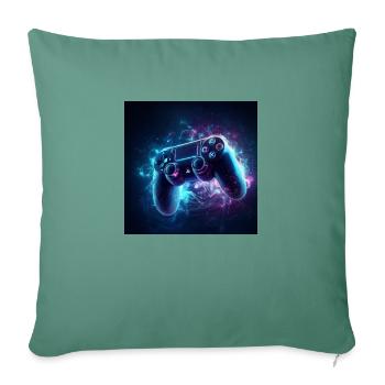 Game controller - Sofa pillowcase 17,3'' x 17,3'' (45 x 45 cm) - cypress green - Front