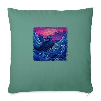 children 4wd bath duck animal welfare rubber duck - Sofa pillowcase 17,3'' x 17,3'' (45 x 45 cm) - cypress green - Front