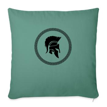 Spartiate 1 - Housse de coussin décorative 45 x 45 cm - vert sapin - Devant