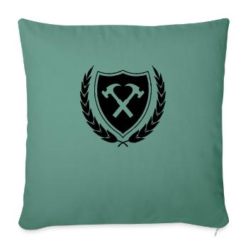 Craftsmen's coat of arms - Sofa pillowcase 17,3'' x 17,3'' (45 x 45 cm) - cypress green - Front