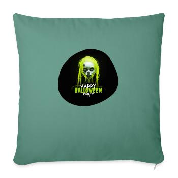 Happy Halloween Party Ghost Fear Nightmare Spooky - Sofa pillowcase 17,3'' x 17,3'' (45 x 45 cm) - cypress green - Front