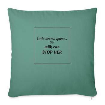 Drame Bébé Drôle Dire - Housse de coussin décorative 45 x 45 cm - vert sapin - Devant
