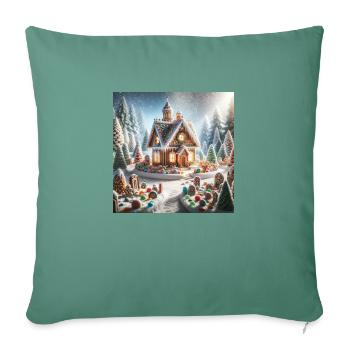 Weihnachtliche Leckereien - Weihnachtsgeschenkidee - Sofakissenbezug 45 x 45 cm - Tanngrün - Vorne