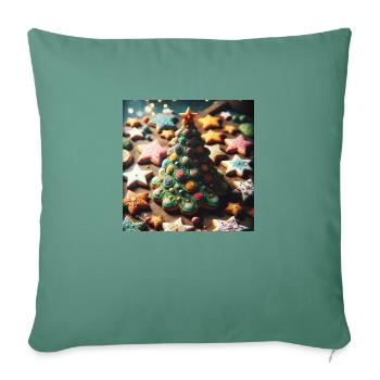Weihnachtliche Leckereien - Weihnachtsgeschenkidee - Sofakissenbezug 45 x 45 cm - Tanngrün - Vorne