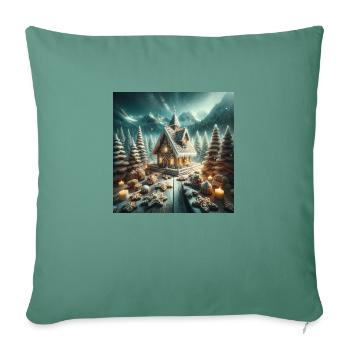 Weihnachtliche Leckereien - Weihnachtsgeschenkidee - Sofakissenbezug 45 x 45 cm - Tanngrün - Vorne