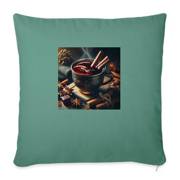 Weihnachtliche Leckereien - Weihnachtsgeschenkidee - Sofakissenbezug 45 x 45 cm - Tanngrün - Vorne