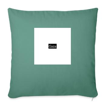 Gaza - Housse de coussin décorative 45 x 45 cm - vert sapin - Devant