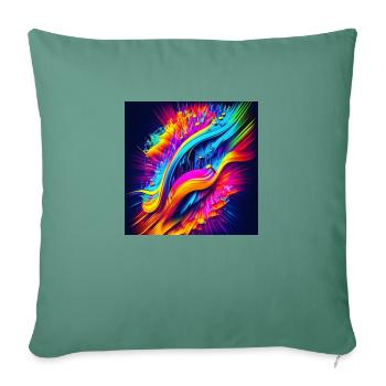 Chord of the universe - Sofa pillowcase 17,3'' x 17,3'' (45 x 45 cm) - cypress green - Front