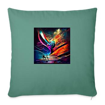 Sound to image - Sofa pillowcase 17,3'' x 17,3'' (45 x 45 cm) - cypress green - Front