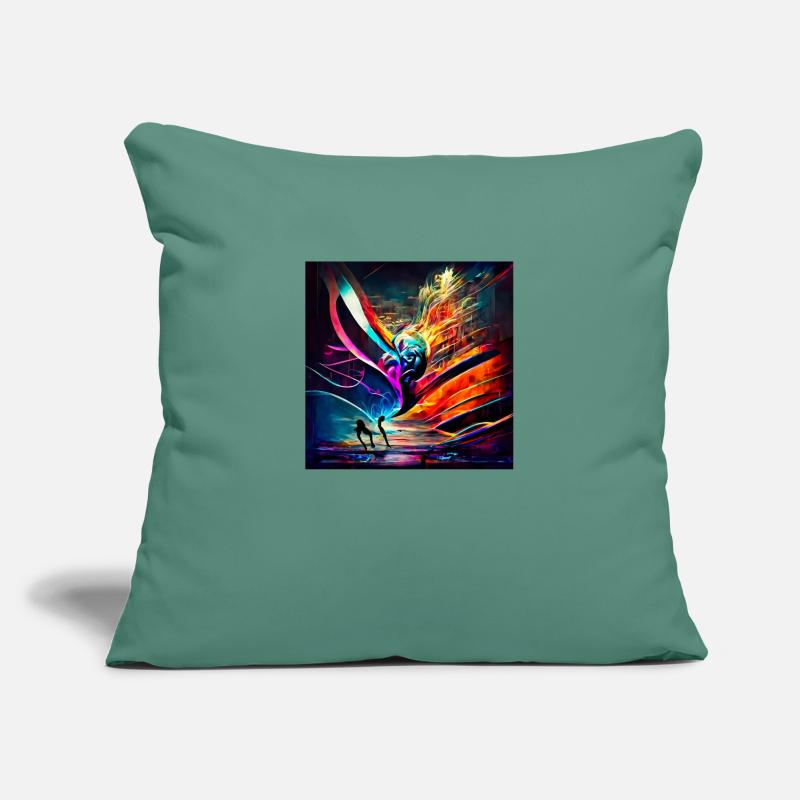 Conversion du son à l’image Housse de coussin décorative 45 x 45 cm