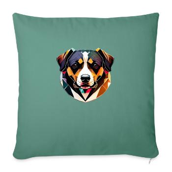 German Shepherd Dog Dog Owner Dog Owner Dog Owner - Sofa pillowcase 17,3'' x 17,3'' (45 x 45 cm) - cypress green - Front
