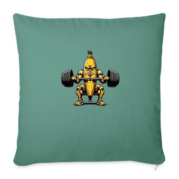 Serious Banana Curling - Sofa pillowcase 17,3'' x 17,3'' (45 x 45 cm) - cypress green - Front