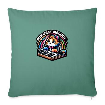Purfect Melody - Sofa pillowcase 17,3'' x 17,3'' (45 x 45 cm) - cypress green - Front