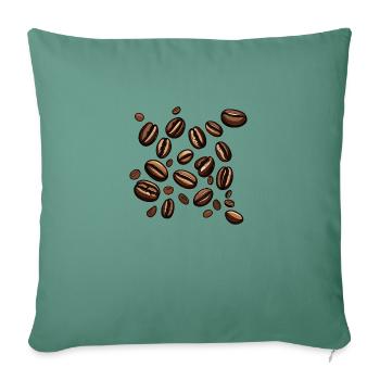 Coffee Beans Coffee - Sofa pillowcase 17,3'' x 17,3'' (45 x 45 cm) - cypress green - Front