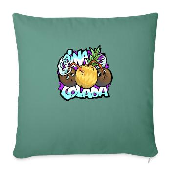 Pina Colada - Housse de coussin décorative 45 x 45 cm - vert sapin - Devant