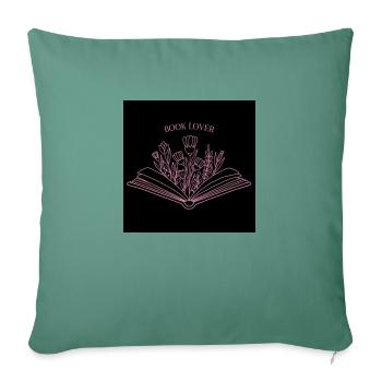 Book Lover - Sofakissenbezug 45 x 45 cm - Tanngrün - Vorne