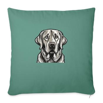 Labrador-Hund - Sofakissenbezug 45 x 45 cm - Tanngrün - Vorne