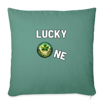 Lucky one - Sofa pillowcase 17,3'' x 17,3'' (45 x 45 cm) - cypress green - Front
