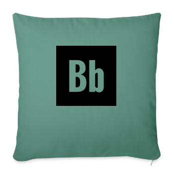 Point (B) - Sofa pillowcase 17,3'' x 17,3'' (45 x 45 cm) - cypress green - Front