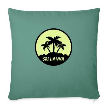 Sri Lanka - Sofa pillowcase 17,3'' x 17,3'' (45 x 45 cm) - cypress green - Front
