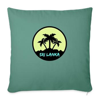 Sri Lanka - Sofa pillowcase 17,3'' x 17,3'' (45 x 45 cm) - cypress green - Front