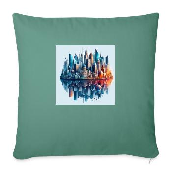 International Finance - Sofa pillowcase 17,3'' x 17,3'' (45 x 45 cm) - cypress green - Front