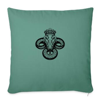Régent à rayures majestueuses - Housse de coussin décorative 45 x 45 cm - vert sapin - Devant