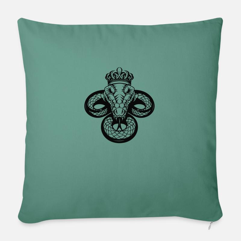 Majestic Stripe Regent - Sofa pillowcase 17,3'' x 17,3'' (45 x 45 cm) - cypress green