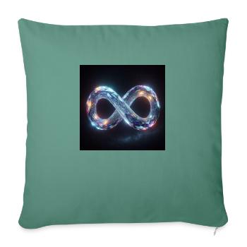 Infinity - Sofa pillowcase 17,3'' x 17,3'' (45 x 45 cm) - cypress green - Front