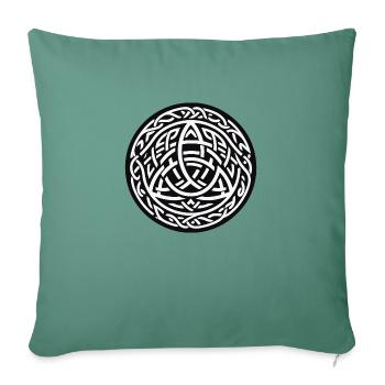 Alte Wikingersymbole Keltisch-Gälisch Version 4 - Sofakissenbezug 45 x 45 cm - Tanngrün - Vorne